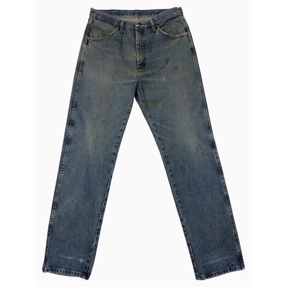 Rustler Mens Regular Fit Straight Leg Denim Jeans Blue Wash 34x34 87619SW